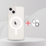 ecocase iphone 14 seffaf magsafe kilif kamera koruyucu 2in1