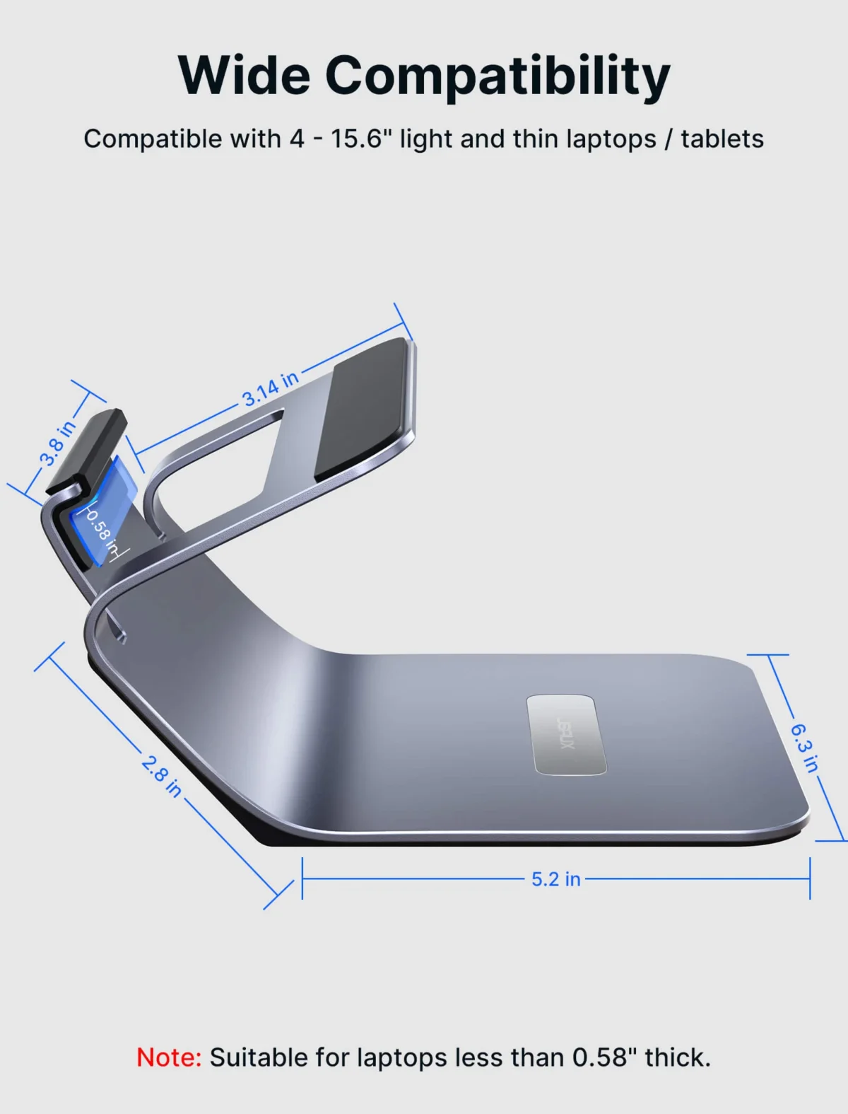 Jsaux Ergonomik ve Çok Yönlü Laptop & Tablet Standı - Görsel 5